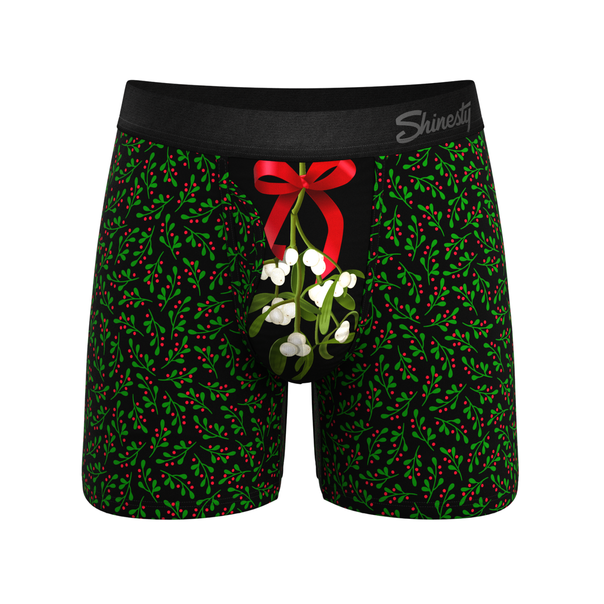The Kiss Me There | Mistletoe Ball Hammock® Magnum Big Pouch Underwear - holiday-decor