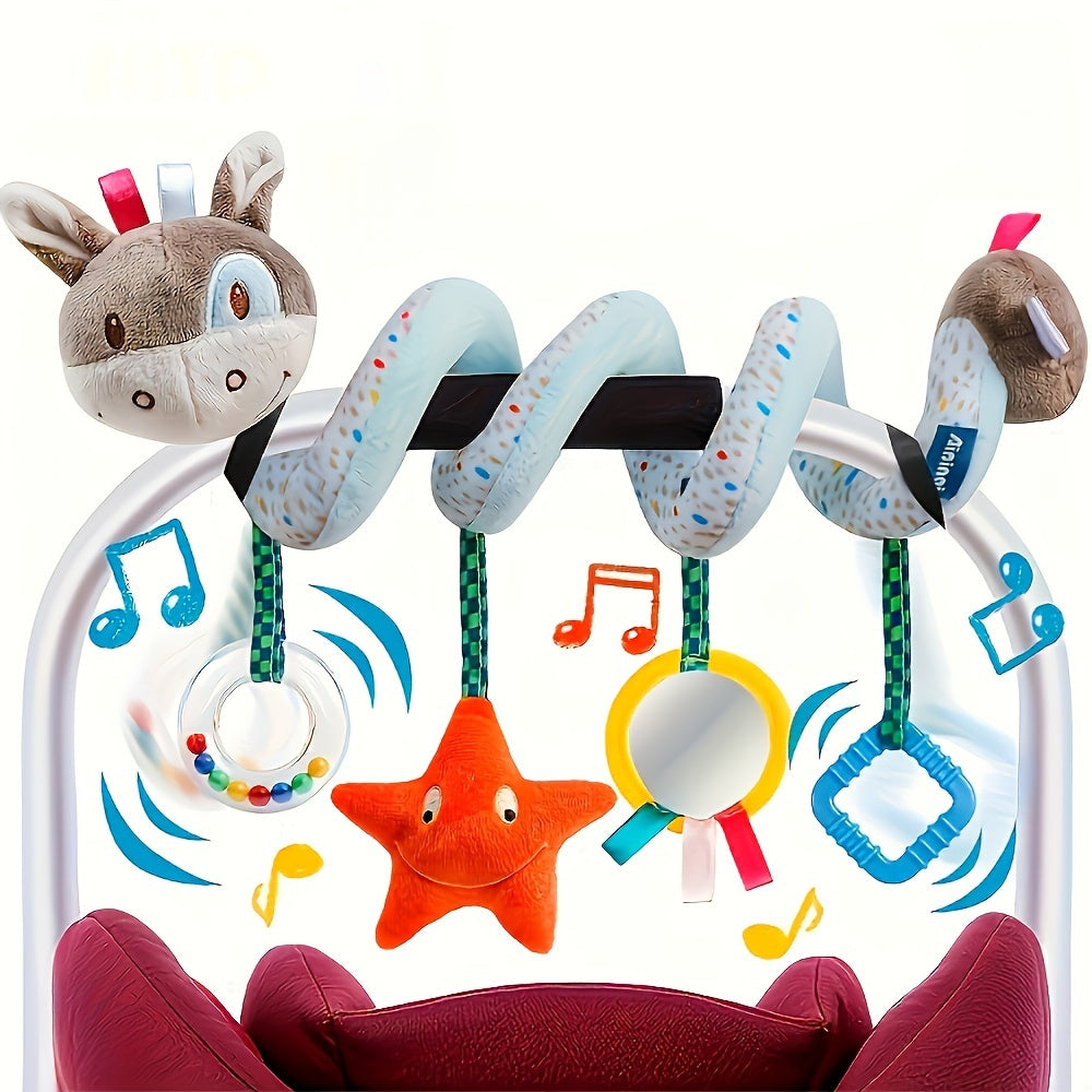 Spiral Plush Youngsters Car Seat Toy - plush